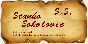 Stanko Sokolović vizit kartica